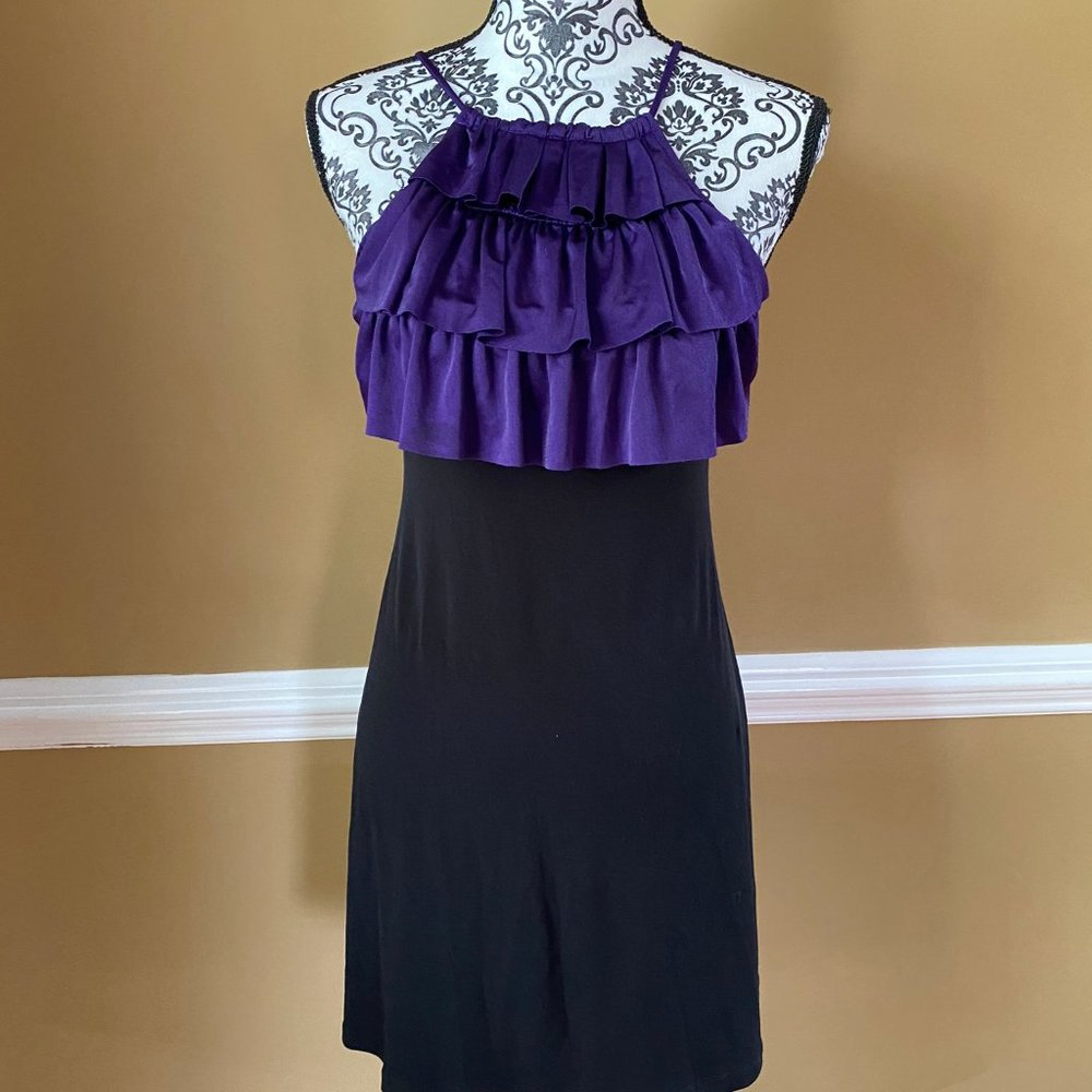 Sweet Storm Ruffle Halter Dress - Small